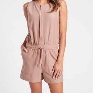 Athleta Farallon Romper in Mocha Latte Medium (8-10)